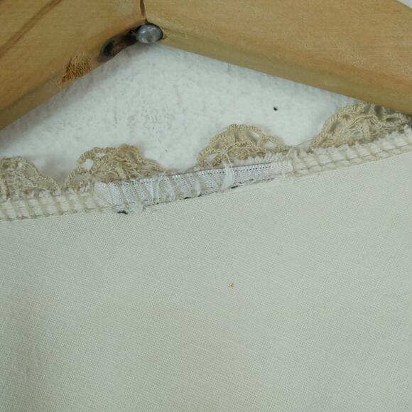 Embroidered Lace Kimono Topper Shabby Chic Artsy Romantic Linen ? Boho Coastal - Picture 2 of 15